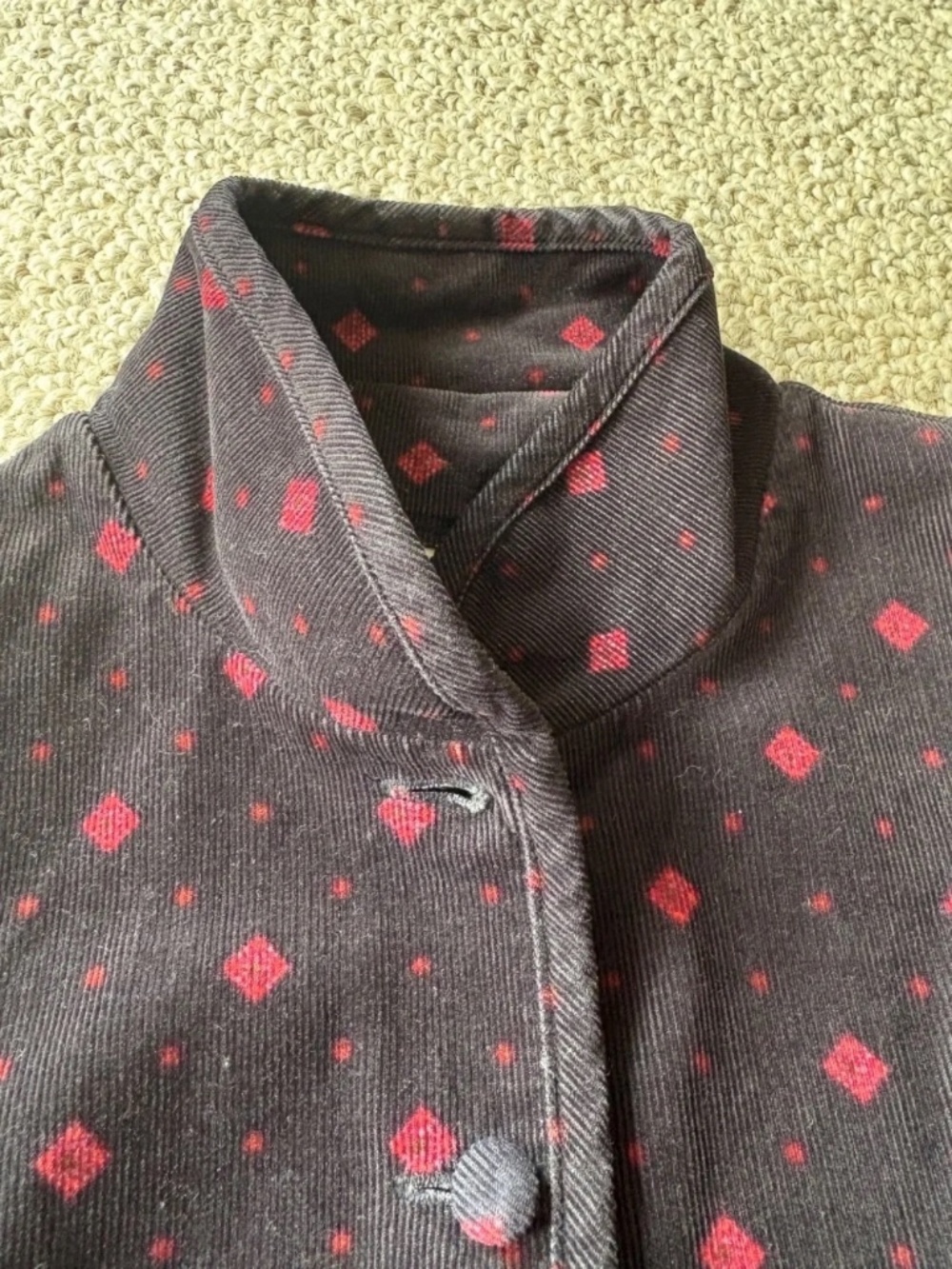 Vintage Laura Ashley Black Corduroy Cottagecore Prairie Dress UK Size 8 Feminine - Picture 3 of 15